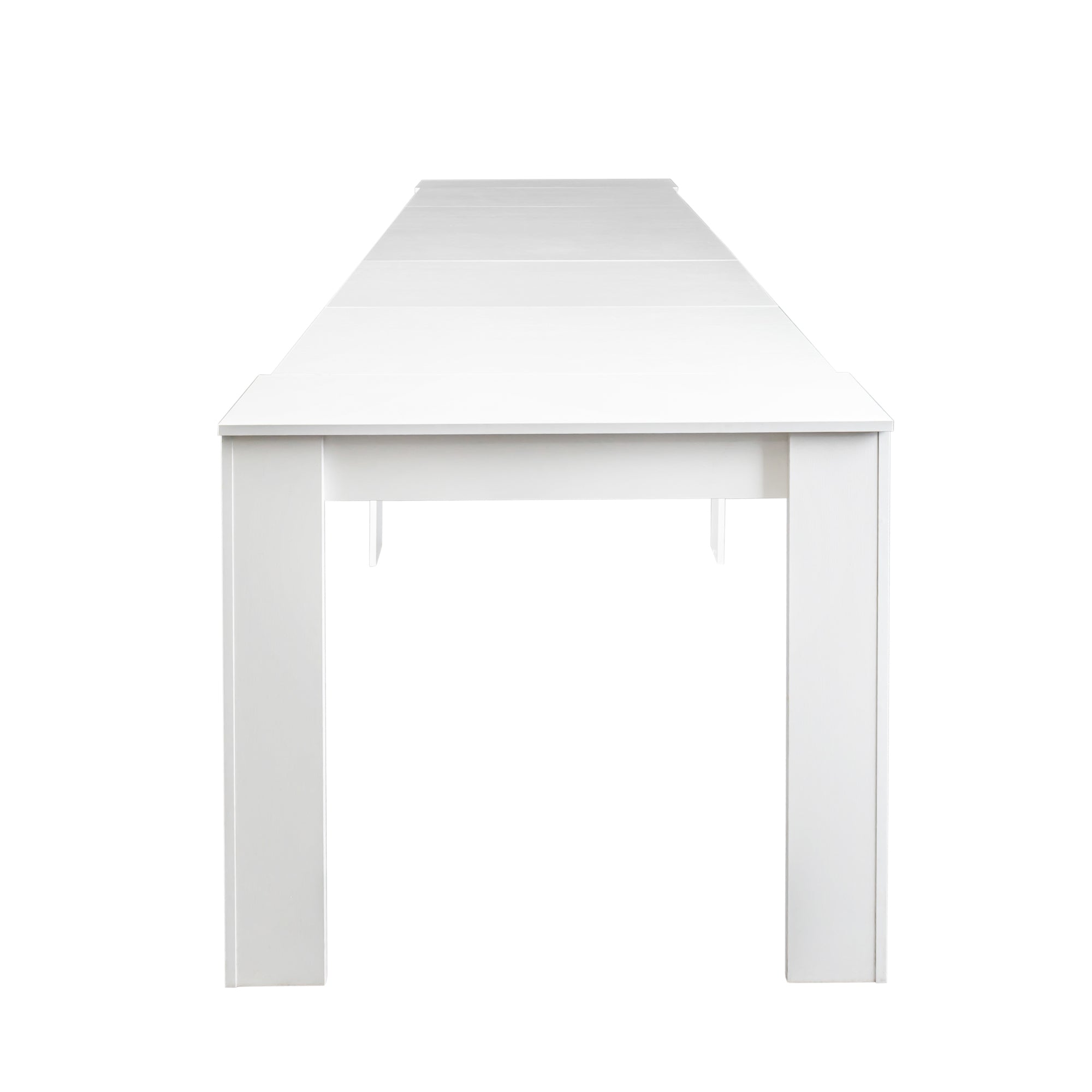 Multifunctional extendable console table - White