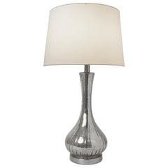 Mercury Vase Table Lamp with White Fabric Shade