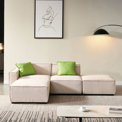 Cozy Sectional Beige Sofa