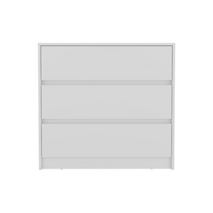 Austin Three Drawer Dresser, Pull Out Mechanism - White