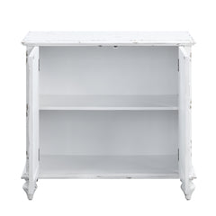 Whitewashed Console Table - White