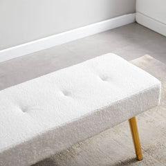 White Teddy Bench