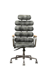 Calan Office Chair Vintage Black Top Grain Leather