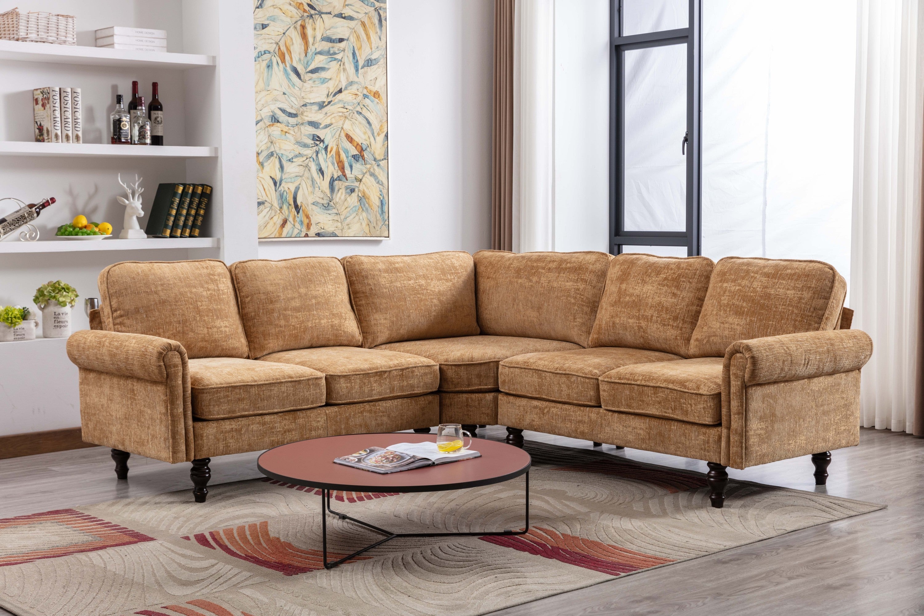 Modern European Sofa/Living sectional - Light Brown