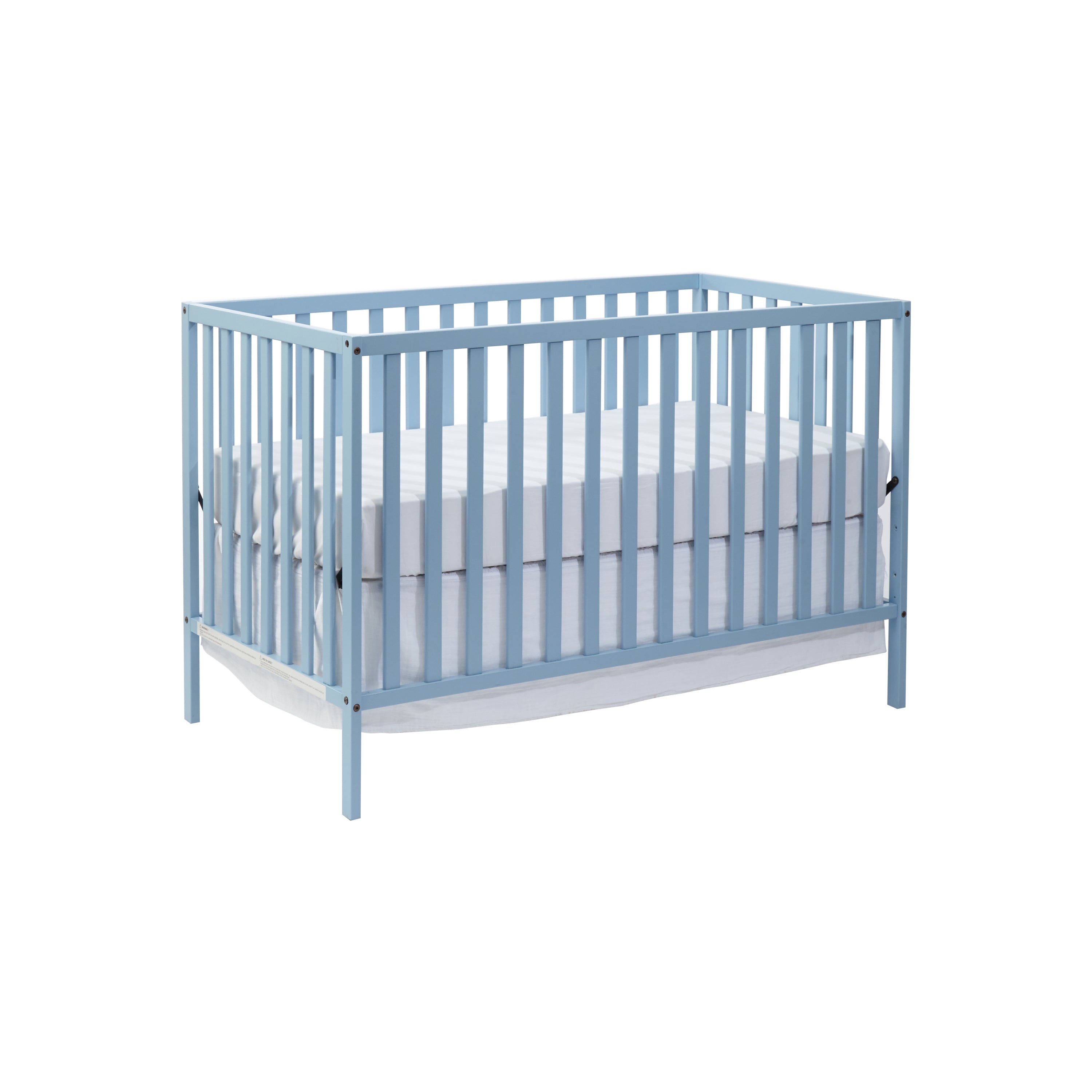 3-in-1 Convertible Island Crib Baby Blue
