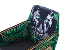 Fierce Panther Dining Chair - Black, Green & Rose Gold