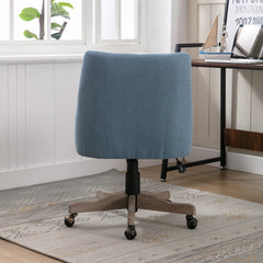 Modern Swivel Shell Chair - Blue