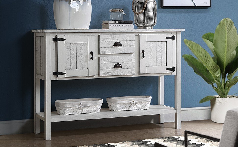 Console Table with Cabinets