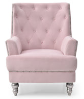 Velvet Pink Soft Chair