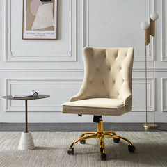 Elegant Home Office Chair - Beige Tan