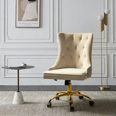 Elegant Home Office Chair - Beige Tan