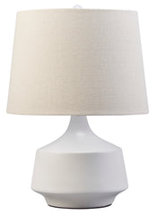 White Contemporary Ceramic Table Lamp