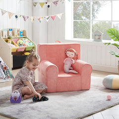 Kids Chair Toddler Furniture with Carrying Handle - Pink