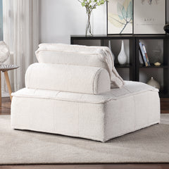 Accent Chair Upholstered Seating Armless Lambskin Sherpa