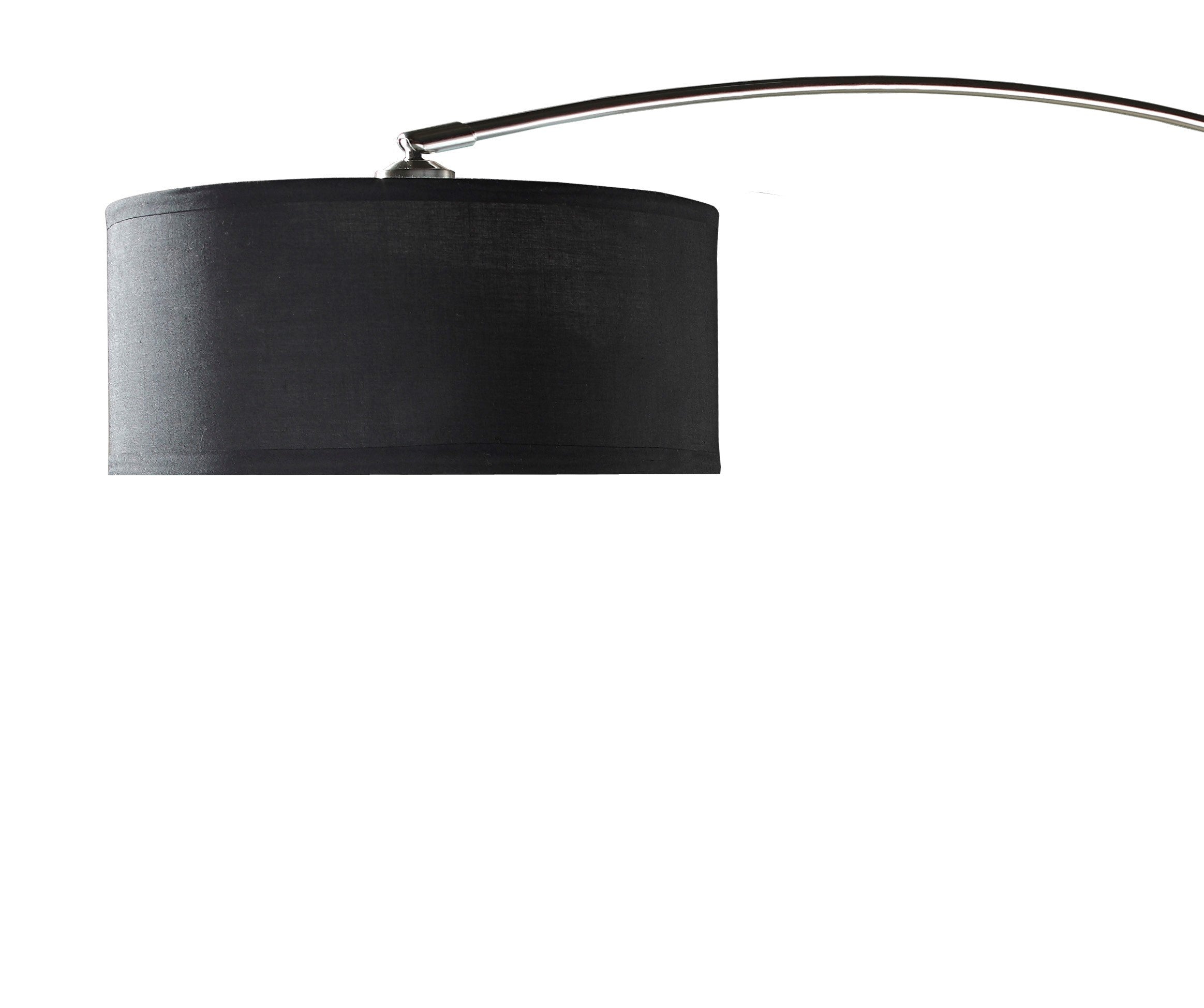 81"H Black Arch with Adjustable Body Floor Lamp