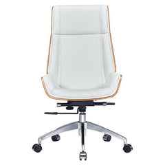 Luxury Modern Office Chair - Brown + White