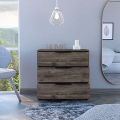 MAICOSY 27.5"W Modern 3 Drawers Dressers Small Closet Bedroom Furniture Brown