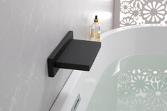 Shower Waterfall Tub Faucet Wall Mount Tub Filler Spout For Bathroom sink High Flow Cascade Waterfall - Matte Black