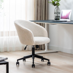 MAICOSY Home Office Desk Chairs Adjustable Swivel Rolling Chair Ergonomic Chair - White