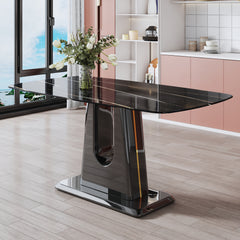 Modern and Luxurious Dining Table - Black