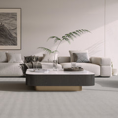 Square Black & White Coffee Table