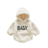 Baby Cotton Hoodie, Baby Hoodies with Long-Sleeves, Neck Adjusting Lace
