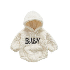 Baby Cotton Hoodie, Baby Hoodies with Long-Sleeves, Neck Adjusting Lace