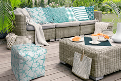 Indoor/Outdoor Pouf - Zipper Cover Only