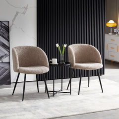 Teddy Dining Armrest Chair (Set of 2) - Light Brown