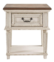 Antique White Nightstand