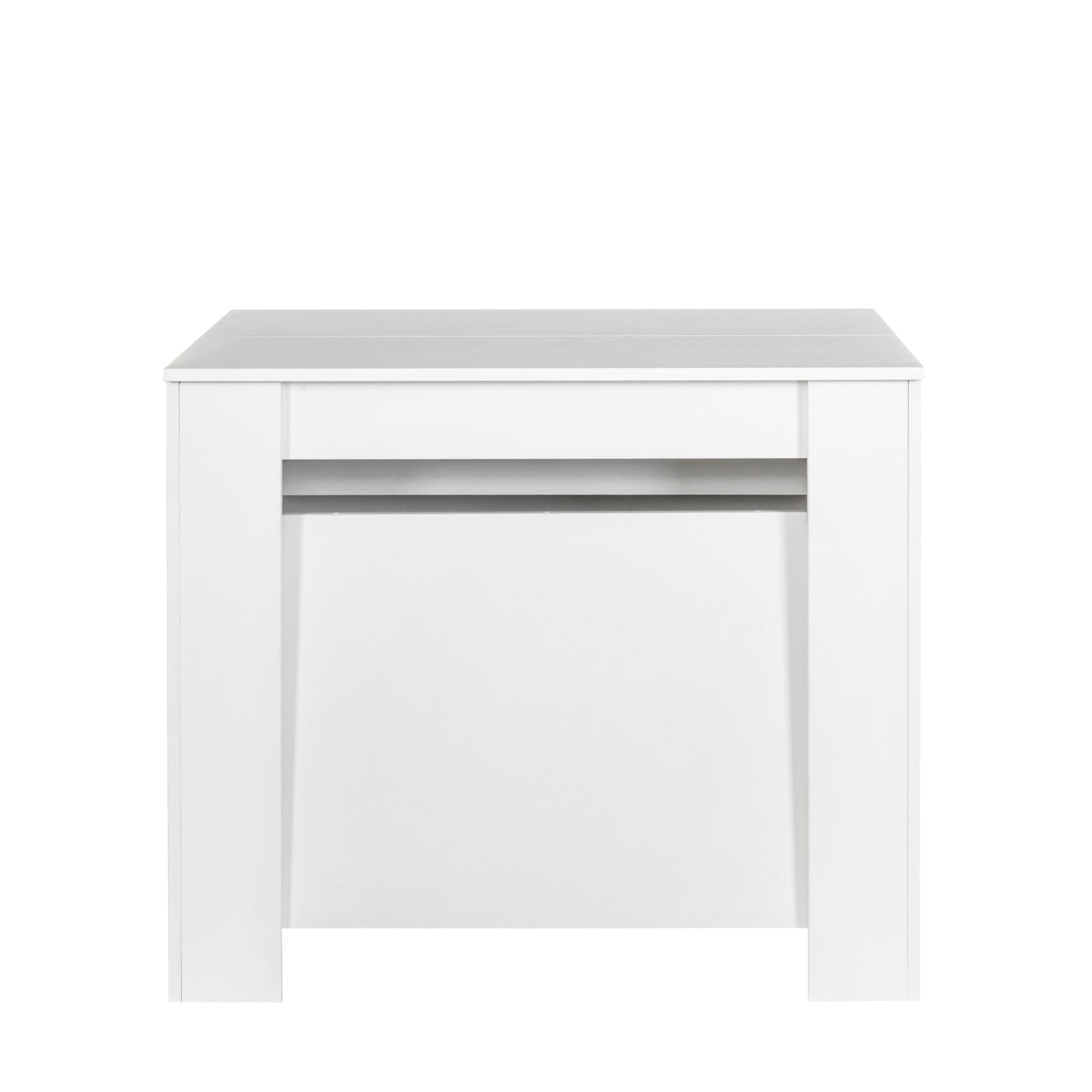 Multifunctional extendable console table - White