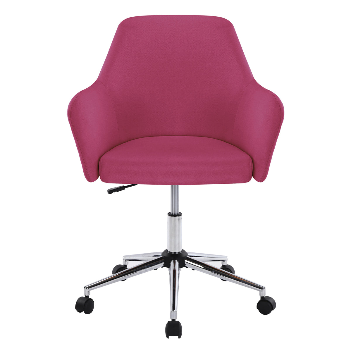 Swivel Adjustable Task Chair Executive Accent Chair with Soft Seat - Rose Red