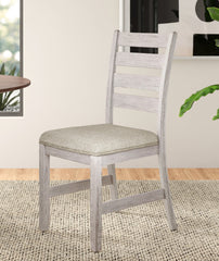 Design Dining Room Side Chairs (Set of 2) - Grayish White Finish