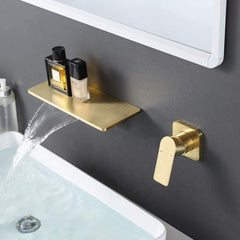 Waterfall Bathroom Sink Faucet - Gold