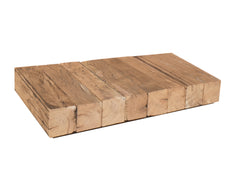 Ultramodern Low Laying Solid Wood Coffee Table - Brown