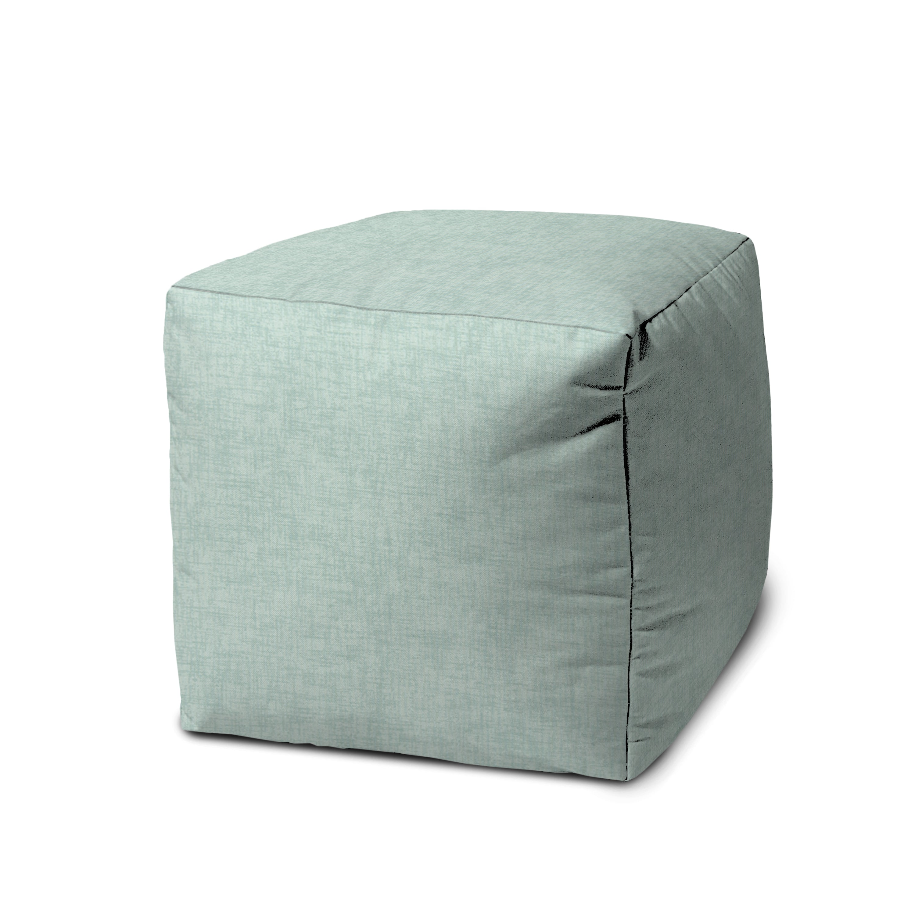 Seafoam Indoor/Outdoor Pouf - Zipper Cover Only - 17 x 17 Cube