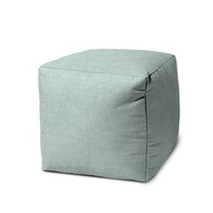 Seafoam Indoor/Outdoor Pouf - Zipper Cover Only - 17 x 17 Cube
