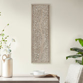 Laurel Branches Laser Cut Tree Framed Panel Wall Decor - Natural