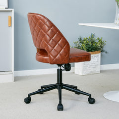 Modern Home PU Office Chair Adjustable 360 ° - Brown