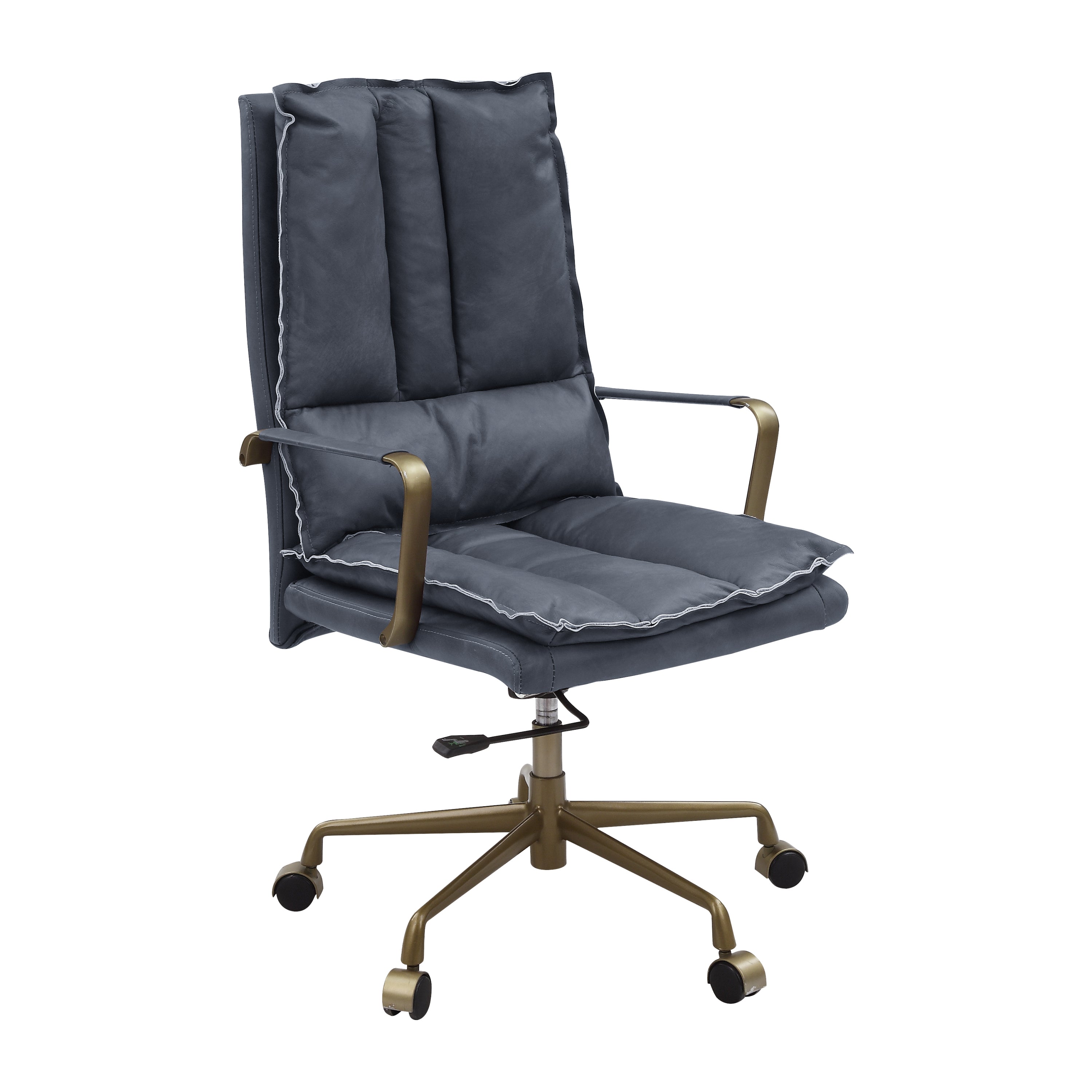 Executive Leather Office Chair - Grey