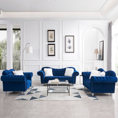MAICOSY 1/2/3 Seater Sofa set Living Room Velvet Upholstered Loveseat Furniture