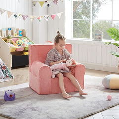 Kids Chair Toddler Furniture with Carrying Handle - Pink