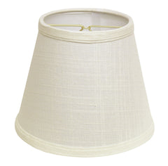 Cloth & Wire Empire Hardback Lampshade with Bulb Clip - Natural Linen