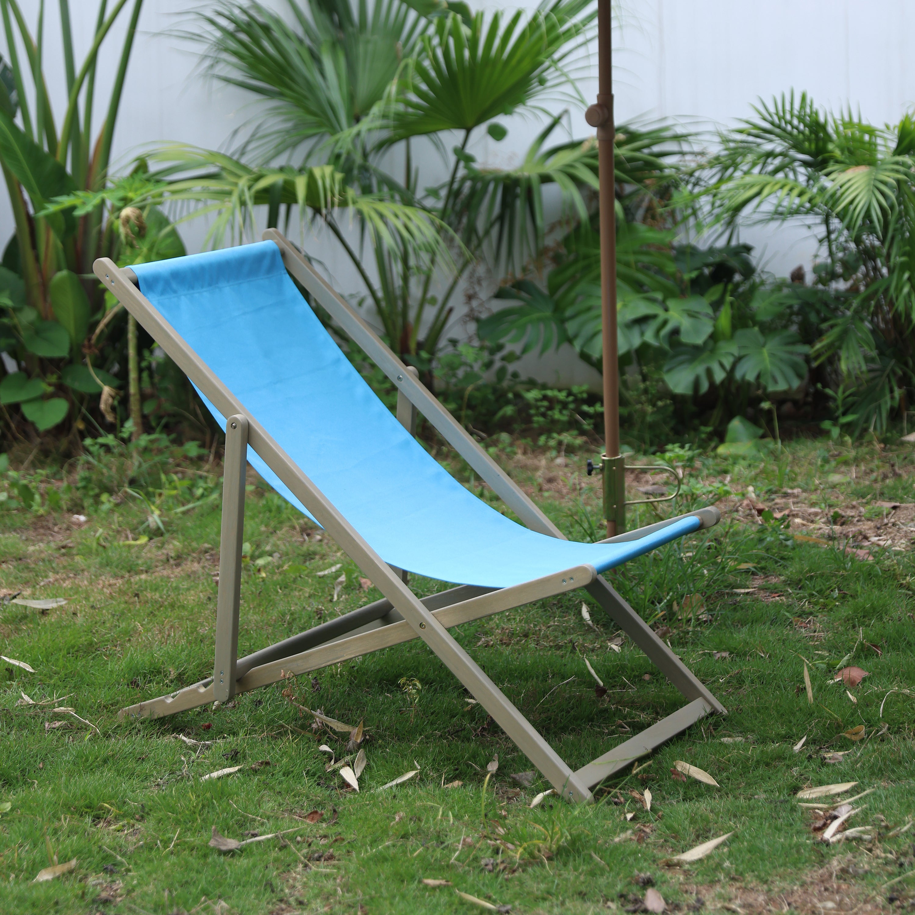 Beach Sling Patio Chair Portable Reclining Beach Chair (Set of 2)