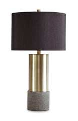 Faux Concrete Contemporary Table Lamp