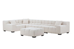 Sectional Sofa Modular Seating Sofa Couch with Ottoman