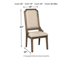 Rustic Cushioned Seat Dining Chair (Set of 2) - Brown