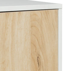 Modern Buffet Cabinet - White and Oak