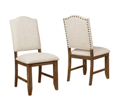 Relaxed Vintage Style - Warm Brown and Beige Finish (Set of 2)
