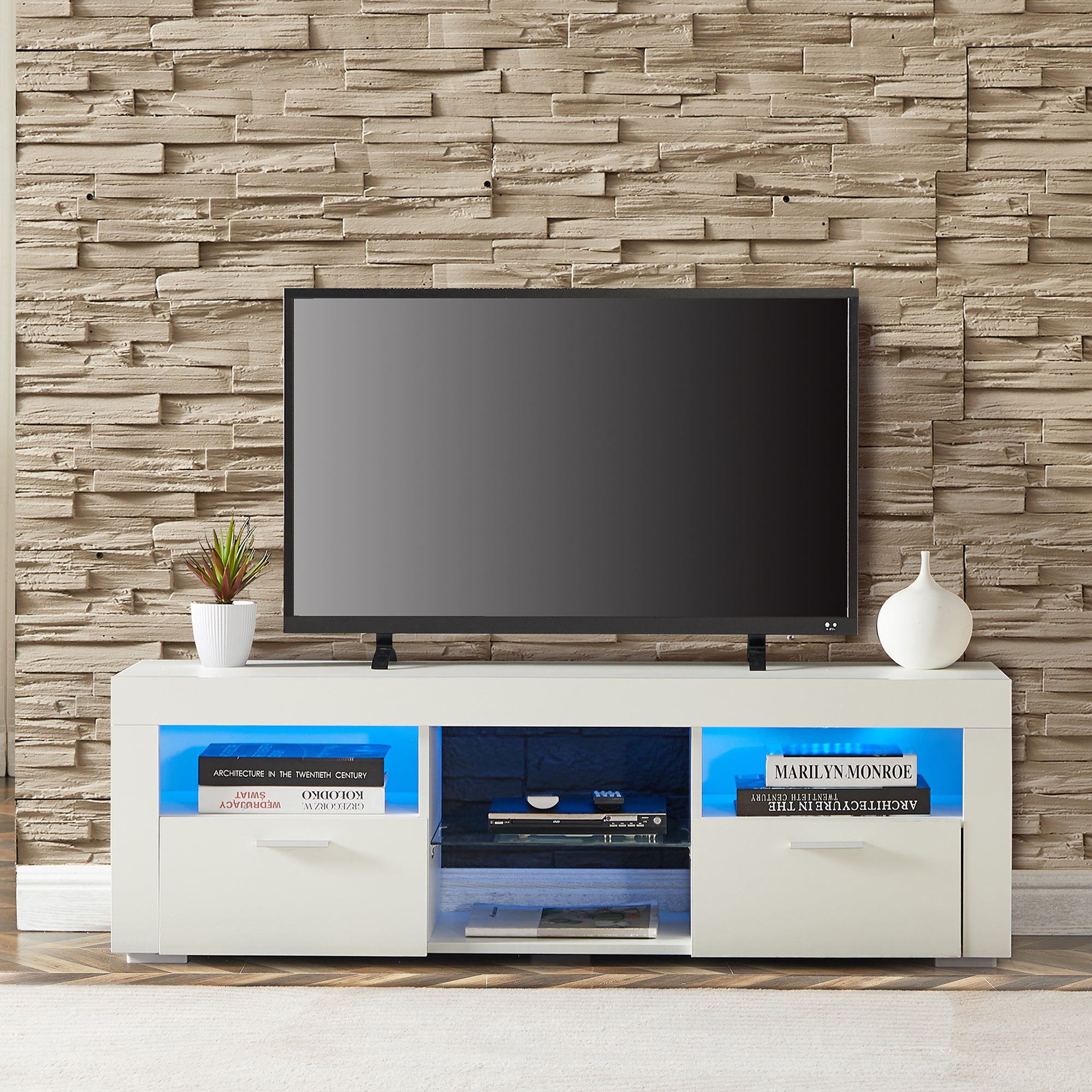TV Stand with LED Lights